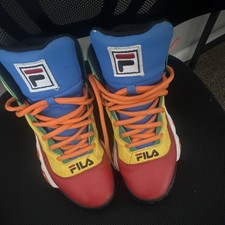FILA Multicolor Colorblock Lace Up Mid Top Men's Athletic Sneakers 3BM01221-638 picture