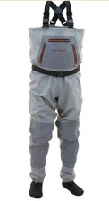 FROGG TOGGS Mens Hellbender Breathable Stockingfoot Chest Wader 2XL Slate Gray  picture
