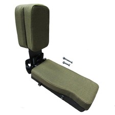 Side Kick Seat, Dark Brown Fabric Fits John Deere Replaces SR8301678 picture