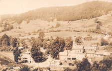c.1910 RPPC Aerial View Village & RR Station Gaysville VT picture