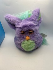 Furby Funky Furby 2006 Tiger Purple Green with Brown Eyes Works Great picture