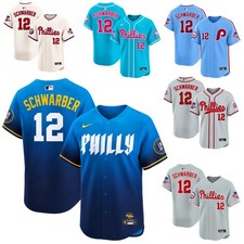 Hot Sale Kyle Schwarber #12 Philadelphia Phillies Jersey Baseball Fan Shirt picture