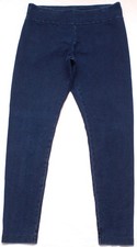 PureJill J.Jill Womens Small Indigo Ankle Legging Pull On Blue Knit Denim Pants picture