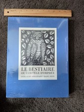 Le Bestiaire Ou Cortege D'Orphee Woodcuts Raoul Dufy HC Slipcase New Sealed picture