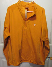 Level Wear Honors Course Ooltewah, TN 1/4 Zip Orange Pullover Jacket XL picture