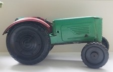 Vintage USSR KIEV-03 Metal Wind-Up Toy Tractor Soviet Tin Toy Rare picture