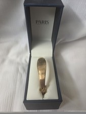 Vtg Birks 9ct Gold Hinged Bangle Bracelet Starburst Engraved Florentine 11g , 7