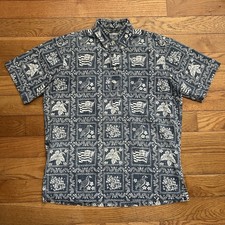 Vintage Reyn Spooner Hawaiian Popover Short Sleeve Button Up Shirt Small picture