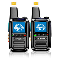 Global Lifetime Free Rapid Walkie Talkies 4G LTE PoC PTT Two Way Radios 2PCS SIM picture