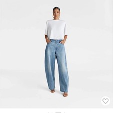 Women's KBB by KAHLANA High-Rise 'The Barrel Leg Jean' - Vintage Wash Size 8 picture