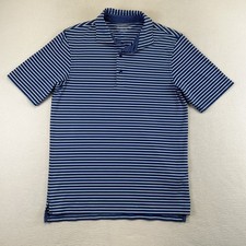 Jim Nantz By Vineyard Vines Polo Shirt Mens XS Blue Striped Golf Stretch Pima picture