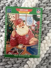 Pro Set 1989 Pro Set Santa Claus #1989 Promos NFL North Pole Toymakers Card picture