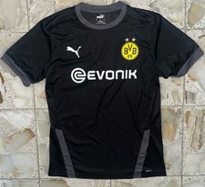 NWOT Puma Evonik Dortmund Soccer Jersey Men’s Large Black BVB 09 Dry Cell picture