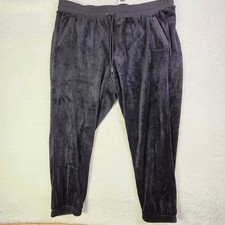 Athleta Recover Cozy Black Velour Plush Jogger Pants Plus 3X NWT picture