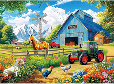300 Pieces Puzzles for Adults,Farm Animals Puzzles for Adults,Large Piece picture