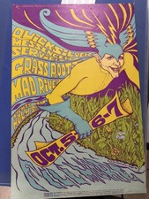 Quicksilver Messenger Service Vintage 1967 Mad River Concert Poster 14x21