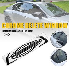 1Set Glossy Black Tint Vinyl Window Overlay Sticker Trims For Lexus IS 2021-2025 picture