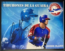 GREGOR BLANCO Signed Autographed 8x10 Photo Guaira Tiburones Baseball LVBP picture