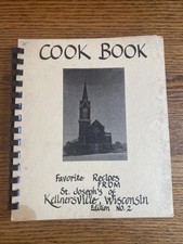 Vintage 1971 KELLNERSVILLE, WI St Joseph's Church Cookbook  picture