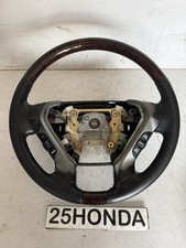 2003-2005 Honda Pilot Factory Accessories Wood Steering Wheel Rare OEM Clean picture