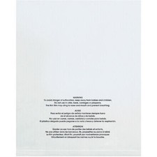 Poly Bag with Suffocation Warning 18 x 24 Inch 1000 Pack Clear, 1 Mil picture