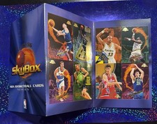 1995-96 Skybox Premium Uncut Promo Sheet  Anfernee Hardaway / Jason Kidd  (Rare) picture