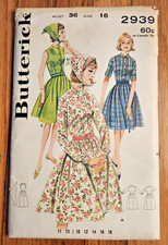Vintage Butterick Sewing Pattern #2939 - Jr & Misses' Shirtwaist Dress - Size 16 picture