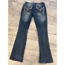 Vigoss Slim Boot Jeans 8 x 32 Heritage Fit Embellished Denim Pants 8x32 Bootcut picture