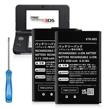 2Pack 2500mAh KTR-003 Battery Replacement for Nintendo 3DS Game Console KTR-003 picture