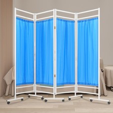 4-Panel Medical Room Space Divider, Portable and Foldable Medical Privacy Screen picture