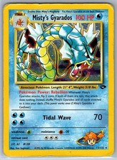 Misty's Gyarados 013/132 Holo Rare Gym Challenge DAMAGED CREASED picture