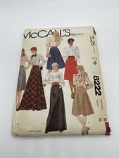 Vintage 1982 McCalls  Skirts Sewing Patern Uncut misses Sz 16 waist 30 women’s picture