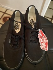 Vans Authentic Black Canvas Sneakers Men’s Women’s Casual Shoes New Without Box picture