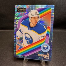 2023-24 O-Pee-Chee Platinum Retro Blue Pulsar 64/100 John-Jason Peterka JJ #R-40 picture