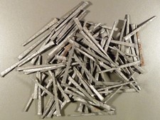 100+ pc's Vintage Square Cut Galv Nails (6d), c.1910, Antique/Furniture Projects picture