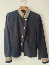 New ZARA Military Jacket, Black Velvet, Never Been worn, Size - Medium picture