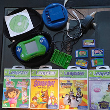 LeapFrog Leapster 2 Bundle w/9 Games, Case & AC Adapter Disney Pixar 4-7 Vintage picture