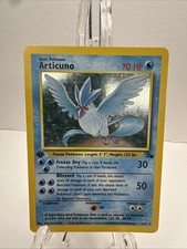Articuno Fossil 1st Edition Holo Rare 2/62 70 HP English 1999 Wizards picture