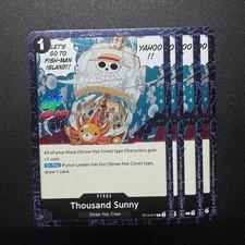 4x Thousand Sunny ST14-017 Pirate Foil - One Piece TCG English Playset Near Mint picture