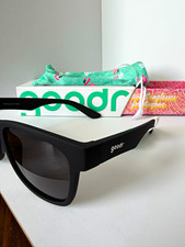 goodr BFG Hooked on Onyx Polarized UV400 No Slip Square Sunglasses picture