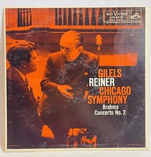 Johannes Brahms Concerto No. 2 LP GILELS REINER CHICAGO SYMPHONY RCA RED SEAL picture
