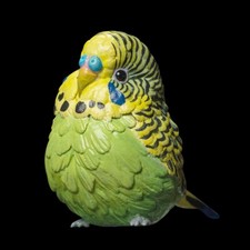 Animal Heavenly Body Green Budgerigar Melopsittacus Bird Statue picture