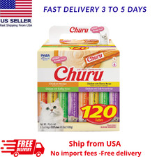 Inaba Churu Grain-Free Chicken Variety Lickable Cat Treat, 0.5-oz tube, 120 CT picture