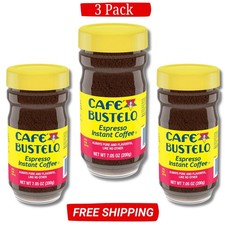 Cafe Bustelo, Espresso Style, Dark Roast Instant Coffee 7.05 oz Jar (PACK OF 03) picture