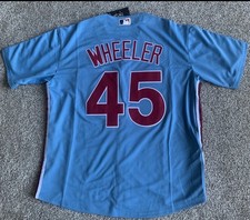 NWT Men’s Nike Zach Wheeler Phillies Powder Blue Jersey Large picture