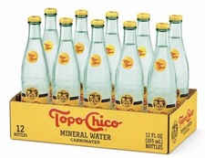 12 PACK Topo Chico Mineral Water, From Mexico, 12 oz GLASS BOTTLES DUSCONTINUED picture