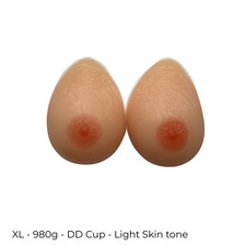 CLEARANCE Silicone Breast Forms Realistic Soft Pair Natural & Dark M,L,XL,2XL picture