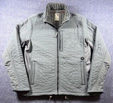 Relwen Vertical Insulator Jacket Mens Large Ghost Grey Quilted Fleece Full Zip picture