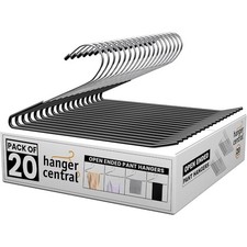 Hanger Central 20 Pack Non Slip Open Ended Pants Hangers picture