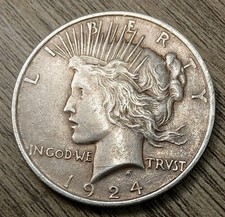 1924-P XF Peace Dollar - Low Shipping picture